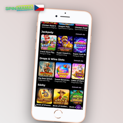 Ikona rychlých vkladů a výběrů v Spinmama Casino aplikaci přes karty a e-peněženky