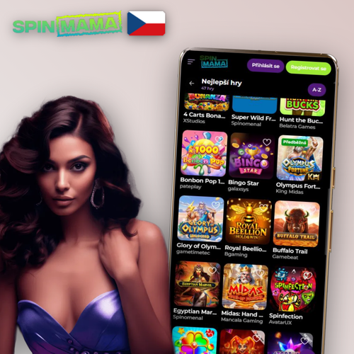 Spinmama Casino registrace na smartphonu — vyplněný přihlašovací formulář s uvítacím bonusem